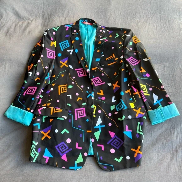 LAST CHANCE BEFORE DONATION Geometric Blazer - Picture 3 of 6